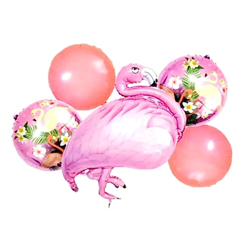 FLAMİNGO PEMBE 5Lİ SET BALON