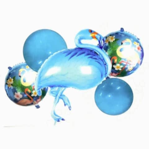 FLAMİNGO MAVİ 5Lİ SET BALON