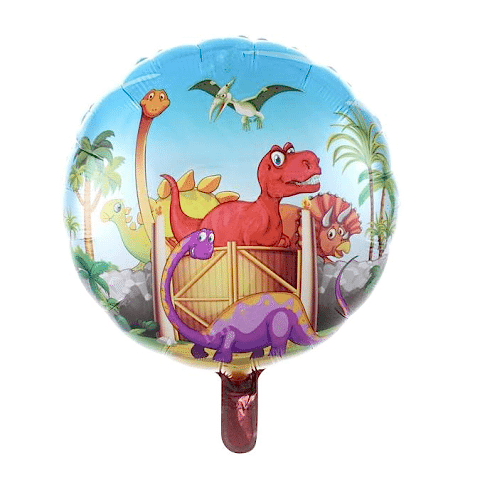 18 İNÇ YUVARLAK DİNAZOR FOLYO BALON 45*45