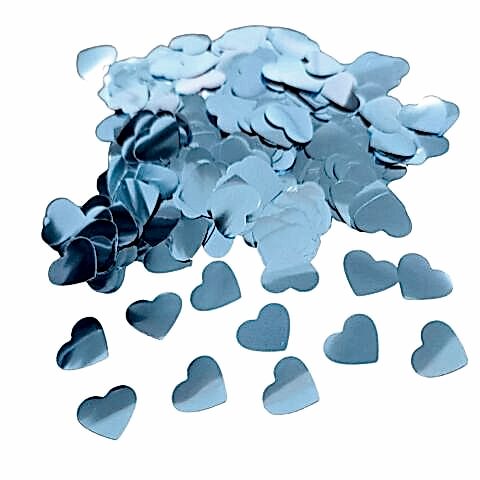 METALİZE BALON İÇİ KALP MAVİ PUL