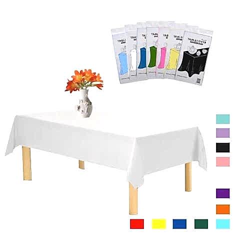 PLASTİK BEYAZ MASA ÖRTÜSÜ 120*180cm