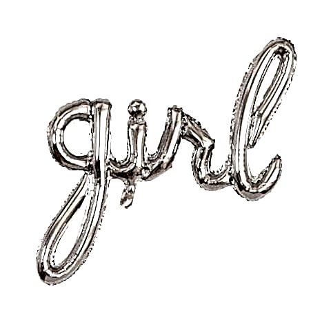 GİRL GÜMÜŞ FOLYO BALON  55,4*88,5