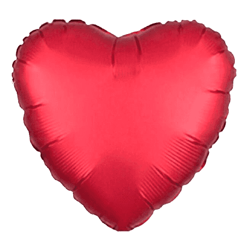18 İNC KALP KIRMIZI RENK FOLYO BALON