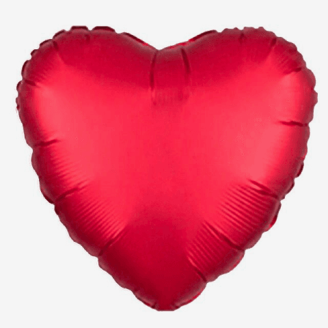 18 İNC KALP KIRMIZI RENK FOLYO BALON