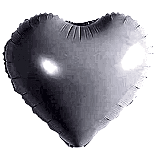 18 İNC KALP BEYAZ RENK FOLYO BALON