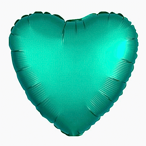18 İNC KALP YEŞİL RENK FOLYO BALON