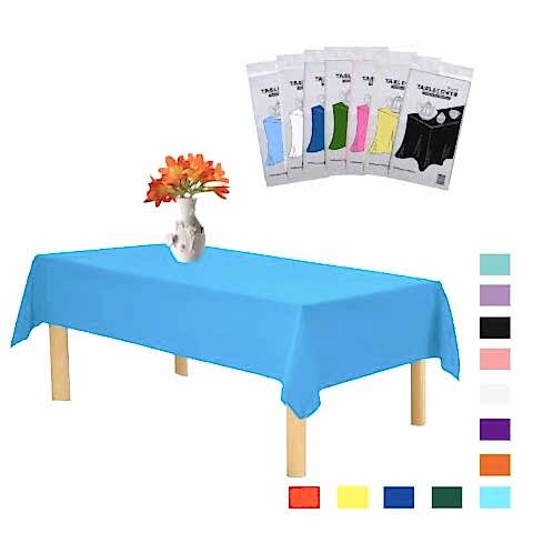 PLASTİK MAVİ MASA ÖRTÜSÜ 120*180cm