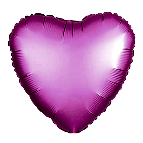 18 İNC KALP PEMBE RENK FOLYO BALON