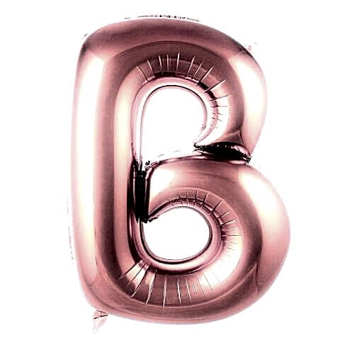 B- HARF 40 İNC ROSEGOLD RENK BALON 100 CM