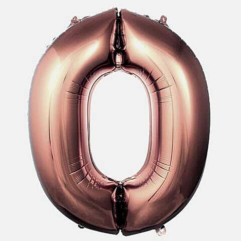 0- RAKAM 40 İNC ROSEGOLD RENK BALON 100 CM