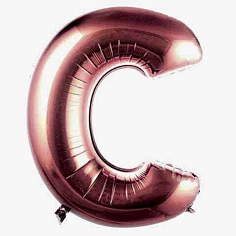 C- HARF 40 İNC ROSEGOLD RENK BALON 100 CM