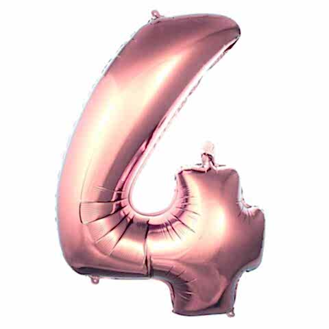 4- RAKAM 40 İNC ROSEGOLD RENK BALON 100 CM