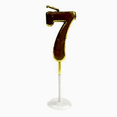 KÜÇÜK BOY 7 RAKAM GOLD MUM 8CM PK:100 KL:1000