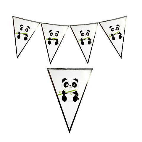 PANDA İYİKİ DOĞDUN ÜÇGEN FLAMA