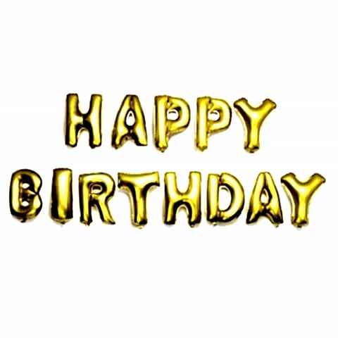HAPPY BİRTHDAY GOLD SET BALON