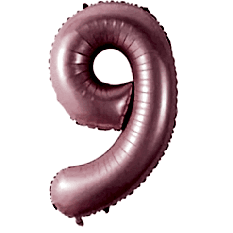 9- RAKAM 34 İNC PEMBE RENK BALON 76 CM