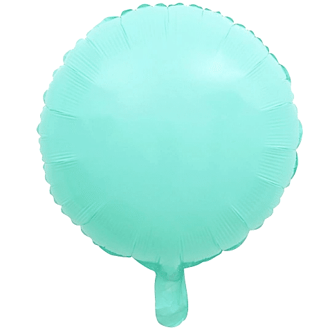 18 İNC YUVARLAK MAKARON TURKUAZ FOLYO BALON 43*43