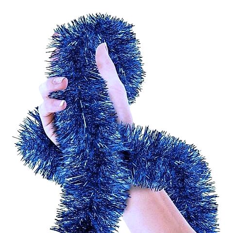 2 MT METALİZE LACİVERT SİM SÜS 6,5cm