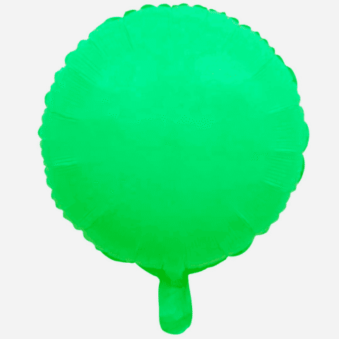 18 İNC YUVARLAK MAKARON YEŞİL FOLYO BALON 43*43