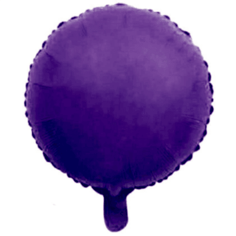 18 İNC YUVARLAK MAKARON MOR FOLYO BALON  43*43