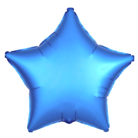 18 İNC YILDIZ MAVİ RENK FOLYO BALON