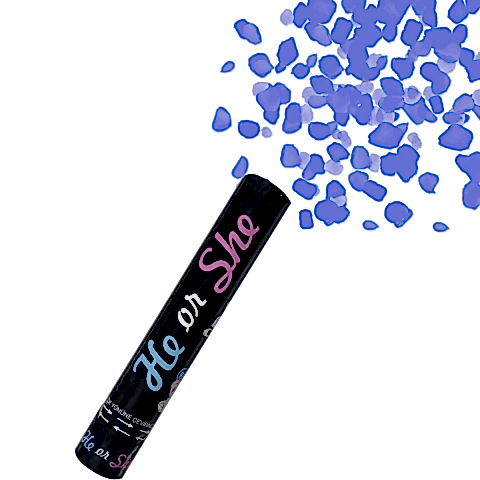 30 CM CİNSİYET MAVİ KONFETİ