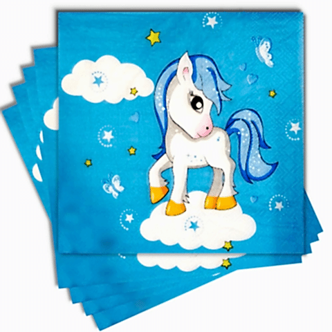 20 Lİ UNİCORN MAVİ PEÇETE