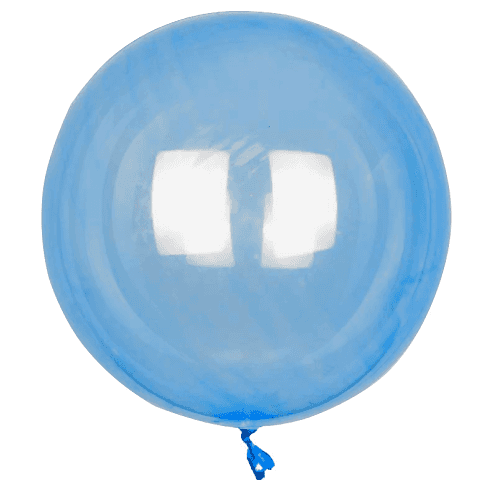 24 İNÇ ŞEFFAF LACİVERT BOBO BALON