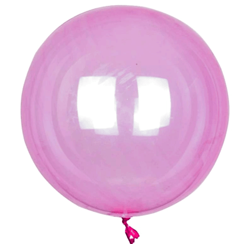 24 İNÇ ŞEFFAF PEMBE BOBO BALON