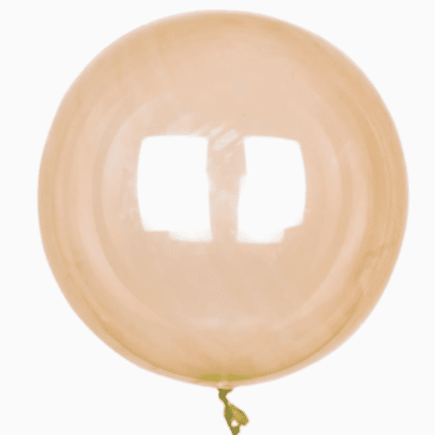 24 İNÇ ŞEFFAF TURUNCU BOBO BALON