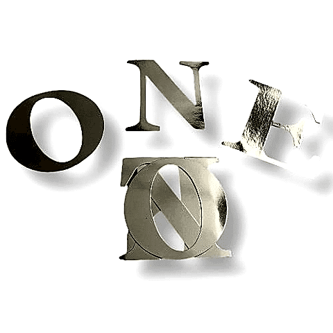 ONE GÜMÜŞ BALON KUTUSU HARFİ