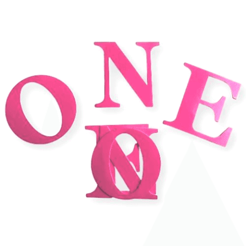 ONE PEMBE BALON KUTUSU HARFİ