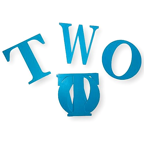 TWO MAVİ BALON KUTUSU HARFİ