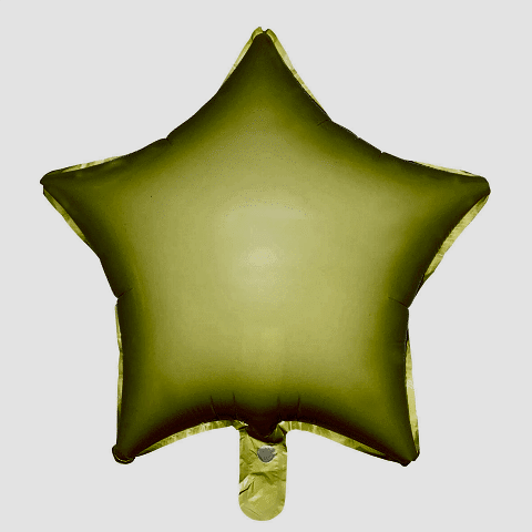 18 İNC YILDIZ MAKARON SARI FOLYO BALON