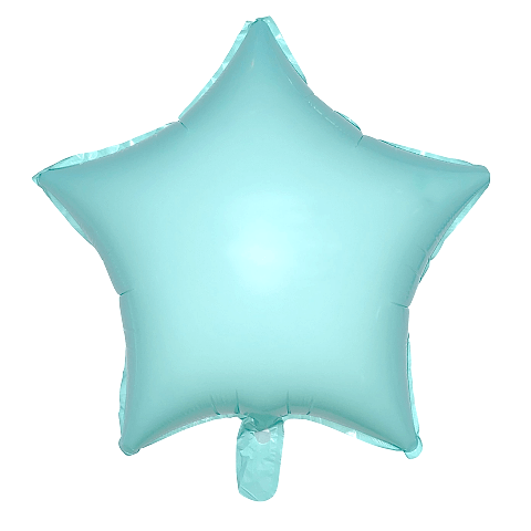 18 İNC YILDIZ MAKARON TURKUAZ FOLYO BALON