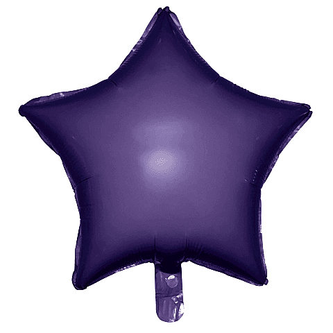 18 İNC YILDIZ MAKARON MOR FOLYO BALON