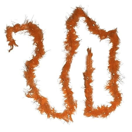 2 MT KEDİ KUYRUĞU TURUNCU TÜY 5 CM