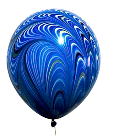 TAVUS KUŞU MAVİ LATEKS BALON