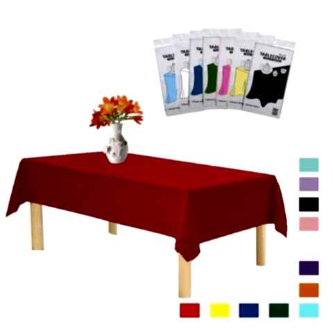 PLASTİK KIRMIZI MASA ÖRTÜSÜ 120*180cm