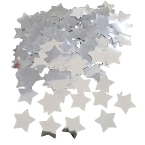 METALİZE BALON İÇİ YILDIZ GÜMÜŞ PUL