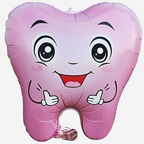 DİŞ PEMBE RENK FOLYO BALON 50*52,5