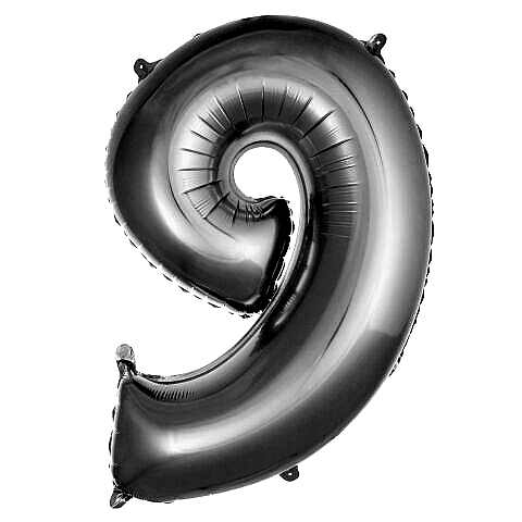 9- RAKAM 34 İNC GÜMÜŞ RENK BALON 76 CM