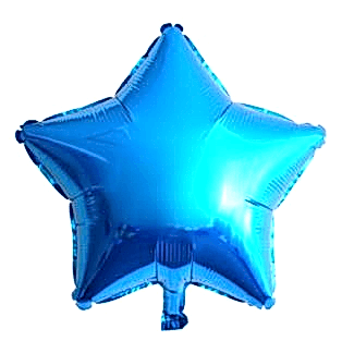 24 İNC YILDIZ MAVİ RENK FOLYO BALON