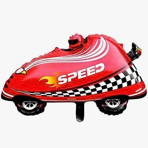 SPEED KIRMIZI ARABA FOLYO BALON 75*51