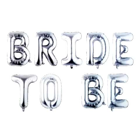 DÜZ BRİDE TO BE GÜMÜŞ SET BALON