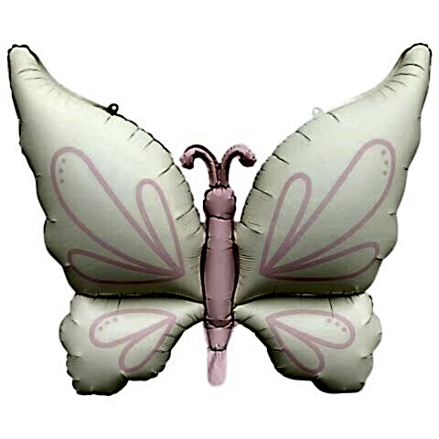 KELEBEK RETRO KREM FOLYO BALON 94*73,5