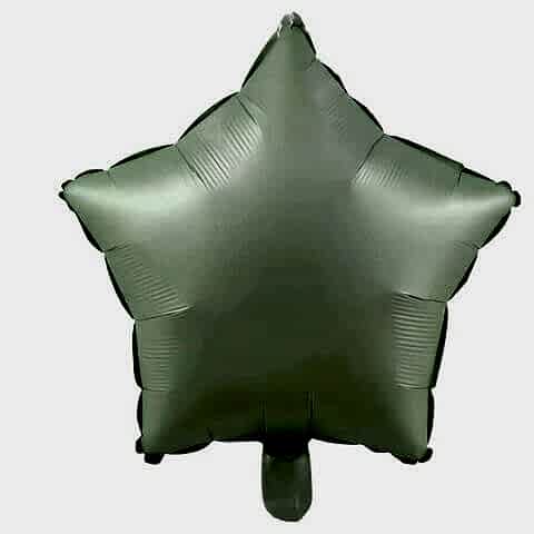 18 İNC YILDIZ RETRO YEŞİL RENK FOLYO BALON