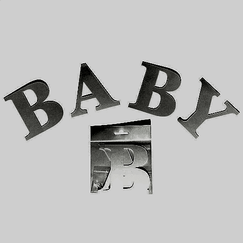 BABY BEYAZ BALON KUTUSU HARFİ