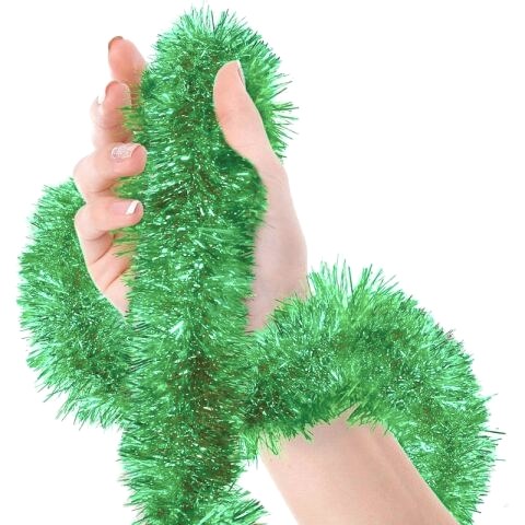 2 MT METALİZE YEŞİL SİM SÜS 6,5cm