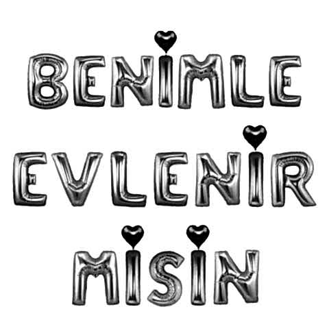 BENİMLE EVLENİRMİSİN GÜMÜŞ SET BALON